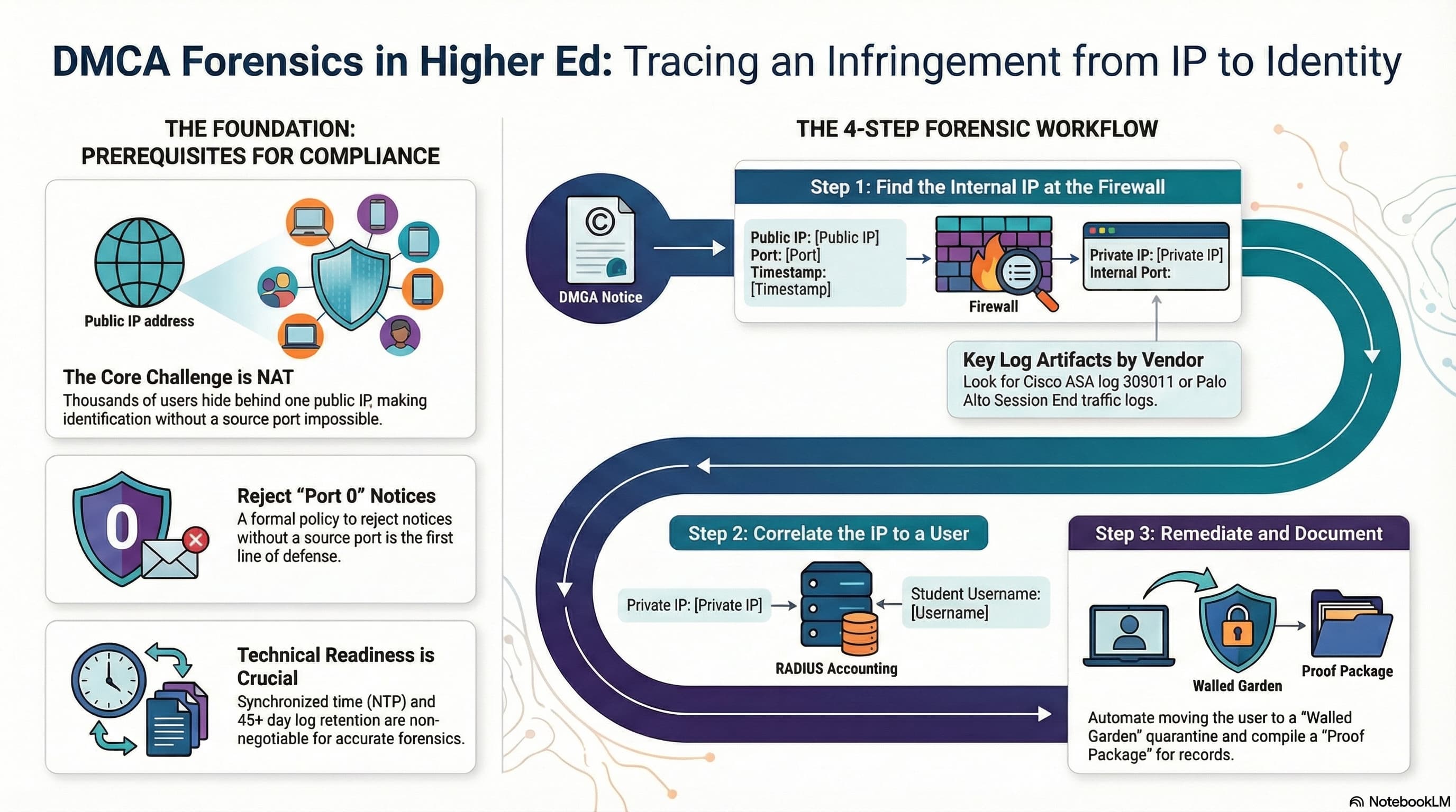 DMCA Forensics Workflow Diagram
